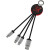 Světelný kabel s kroužkem C16 - SCX design, farba - červená