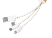 Paplen prívesok na kľúče s USB nabíjacím káblom