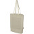 Nákupní taška s gramáží 150 g/m² z recyklované bavlny s přední kapsou o objemu 9 litrů Pheebs, farba - vřesová přírodní
