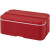 Jednovrstvová obedová krabička MIYO, farba - červená