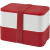 Dvojvrstvová obedová krabička MIYO, farba - červená
