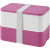 Dvojvrstvová obedová krabička MIYO, farba - ružová