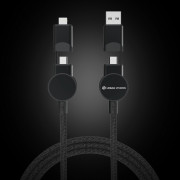 Nabíjací kábel 6 v 1 Oakland 1,2m 45W z RCS recykl. plastu - Urban Vitamin