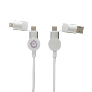 Nabíjací kábel 6 v 1 Oakland 1,2m 45W z RCS recykl. plastu - Urban Vitamin