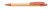 BORGO STRAW guľôčkové pero bambus/plast/slama, farba - červená
