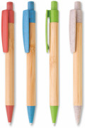 BORGO STRAW guľôčkové pero bambus/plast/slama 