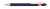 ELLA SOFT  guľôčkové pero kov, farba - modrá