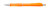 FLORI guľôčkové pero plast, farba - oranžová