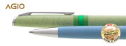 AGIO guľôčkové pero slama/plast 