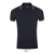 Pasadena - pánske polo 200g - Sol's, farba - francouzská námořnická/neonově oranžová, veľkosť - 3XL