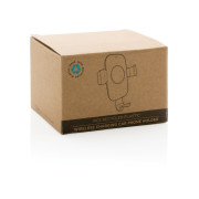 Držiak telefónu do auta s 10W Qi z RCS recyklovaného plastu - XD Collection