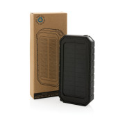 Bezdrôtová solárna powerbanka 10000mAh 10W z RCS rec. plastu - XD Collection