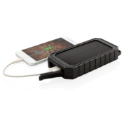 Bezdrôtová solárna powerbanka 10000mAh 10W z RCS rec. plastu - XD Collection