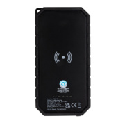 Bezdrôtová solárna powerbanka 10000mAh 10W z RCS rec. plastu - XD Collection