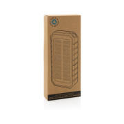 Bezdrôtová solárna powerbanka 10000mAh 10W z RCS rec. plastu - XD Collection