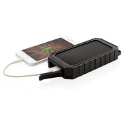 Bezdrôtová solárna powerbanka 10000mAh 10W z RCS rec. plastu - XD Collection