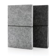 Zápisník A5 s mäkkou väzbou z GRS recyklovanej plsti - XD Collection
