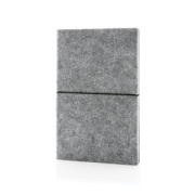 Zápisník A5 s mäkkou väzbou z GRS recyklovanej plsti - XD Collection