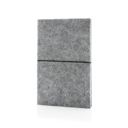 Zápisník A5 s mäkkou väzbou z GRS recyklovanej plsti - XD Collection