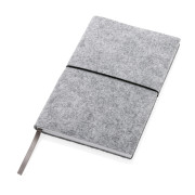 Zápisník A5 s mäkkou väzbou z GRS recyklovanej plsti - XD Collection