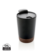 Korkový termohrnček z GRS recykl. plastu a ocele - XD Collection