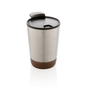 Korkový termohrnček z GRS recykl. plastu a ocele - XD Collection
