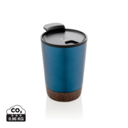 Korkový termohrnček z GRS recykl. plastu a ocele - XD Collection