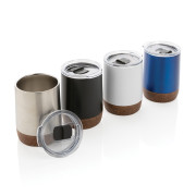 Malý korkový termohrnček z RCS recykl. ocele - XD Collection