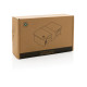 Krabička na jedlo z RCS recykl. plastu s bambusovým vekom - XD Collection