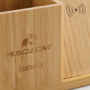 Bambusová bezdrôtová nabíjačka Calgary 10W - XD Xclusive