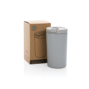 Nepriepustný termohrnček na zámok z RCS recykl. ocele - XD Collection