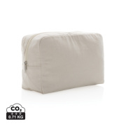 Nefarbená toaletná taška Impact z 285g recykl. canvas AWARE™ - XD Collection