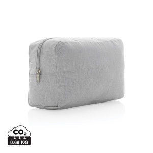 Nefarbená toaletná taška Impact z 285g recykl. canvas AWARE™