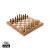 Prémiový drevený šach v skladacej šachovnici - XD Collection, farba - hnedá