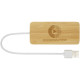 Bambusový USB rozbočovač Tapas