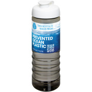 Športová fľaša s odklápacím viečkom H2O Active® Eco Treble s objemom 750 ml