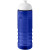 Športová fľaša s kupolovitým viečkom H2O Active® Eco Treble s objemom 750 ml, farba - modrá