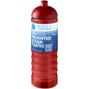 Športová fľaša s kupolovitým viečkom H2O Active® Eco Treble s objemom 750 ml