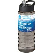 Športová fľaša s výlevkovitým viečkom s objemom 750 ml H2O Active® Eco Treble
