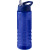 Športová fľaša s výlevkovitým viečkom s objemom 750 ml H2O Active® Eco Treble, farba - modrá