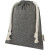 Malá darčeková taška z recyklovanej bavlny Pheebs 150 gm² GRS s objemom 0,5 l, farba - heather black