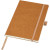 Zápisník z recyklovanej kože s recyklovaným papierom GRS, farba - přírodní