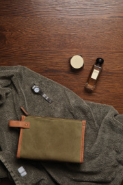 Toaletná taška VINGA Bosler z GRS recykl. canvas - Vinga