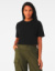 Jersey Crop dámske tričko - Bella+Canvas, farba - čierna, veľkosť - L