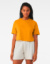 Jersey Crop dámske tričko - Bella+Canvas, farba - mustard, veľkosť - S