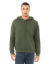 Unisex Sponge Fleece mikina s kapucňou - Bella+Canvas, farba - military green, veľkosť - XS