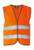 Bezpečnostná vesta - Wolfsburg - Korntex, farba - orange, veľkosť - S