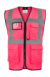Bezpečnostná vesta - Hamburg - Korntex, farba - neon pink, veľkosť - S