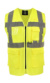 Sieťovaná multifunkčná vesta "Athens" - Korntex, farba - yellow, veľkosť - 5XL