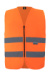 Bezpečnostná vesta so zipsom "Cologne" - Korntex, farba - orange, veľkosť - 3XL